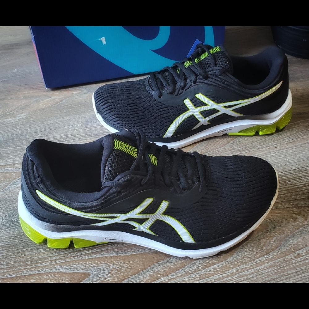 ASICS BLACK MENS RUNNING SHOES - Picture 9 of 12